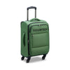 Delsey Paris Securitech Vanguard DY40038 55cm 4 Double Wheels Expandable Cabin Soft Trolley Case - Green