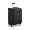 Delsey Paris Securitech Vanguard DY40038 55cm 4 Double Wheels Expandable Cabin Soft Trolley Case - Black