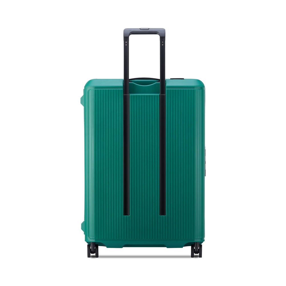 Delsey Paris Securitech Stone 66cm 4 Double Wheels Clip Trolley Case (Light Weight) - Green