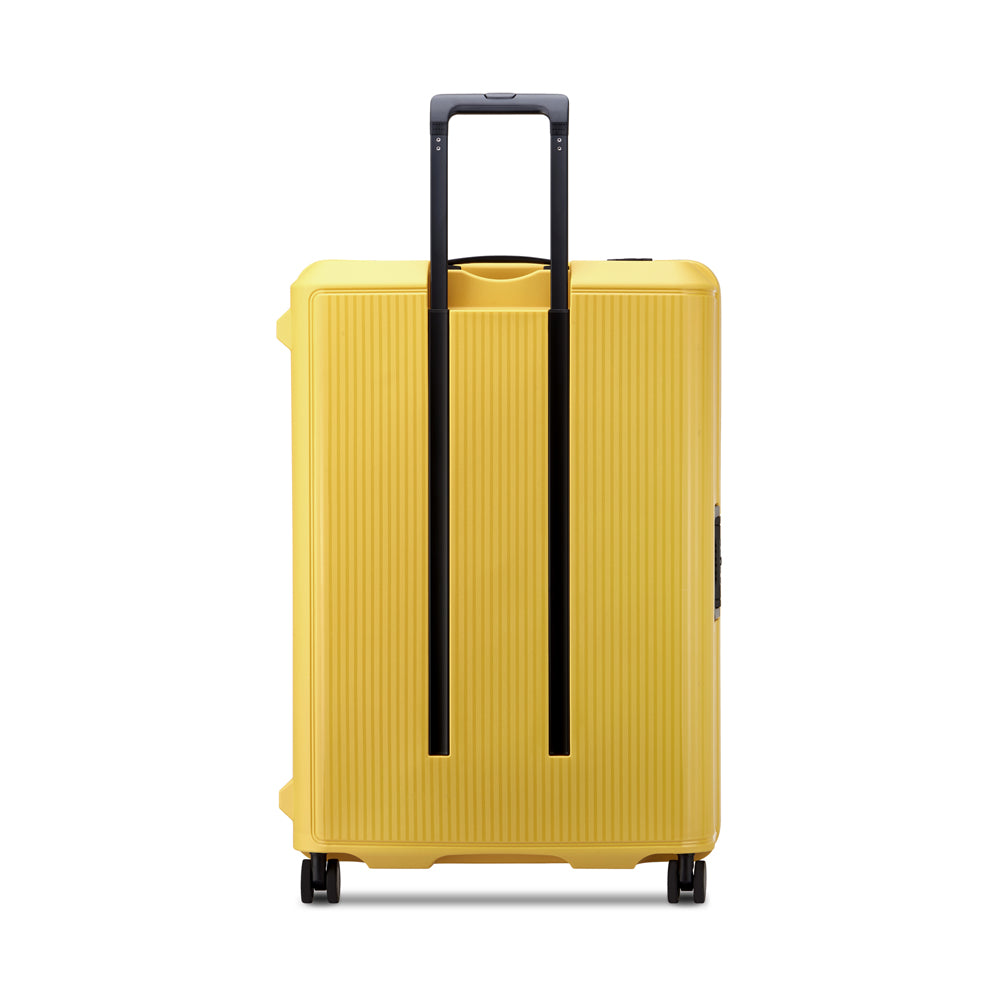 Delsey Paris Securitech Stone 76cm 4 Double Wheels Clip Trolley Case (Light Weight) - Yellow