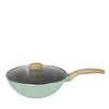 NEOFLAM Nature 30cm Wokpan with Glasslid + FREE Nature 16cm Eggpan