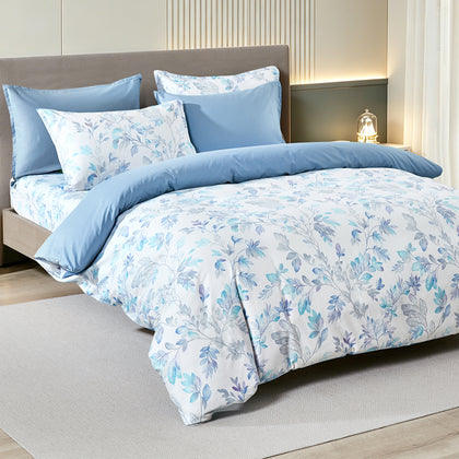 Epinova 100% Printed Cotton Fitted Sheet Set / Bed Set