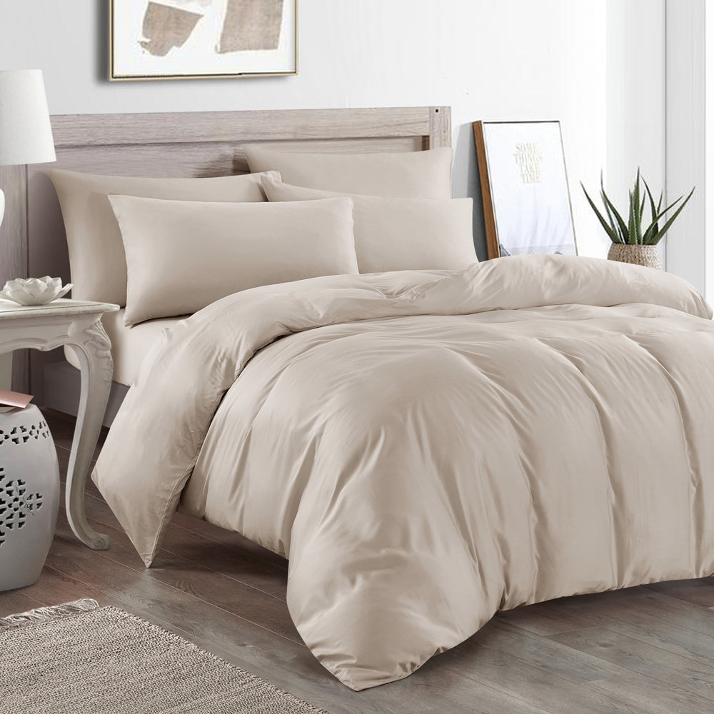 Epitex 1200TC Bamboo Solid Fitted Sheet Set Single/Super Single/Quee