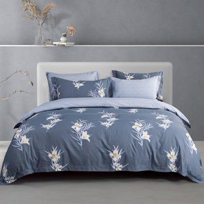 epitex Printed Hybrid Botanic Silk Fitted Sheet Set (Single/Super Single/Queen/King)