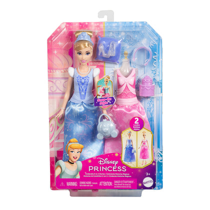 Disney Princess 2 in 1 Stories Cinderella Fashion Doll and Accessories