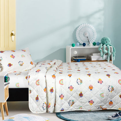EUROTEX Junior 100% Printed Cotton Sateen Fitted Sheet / Bed Set