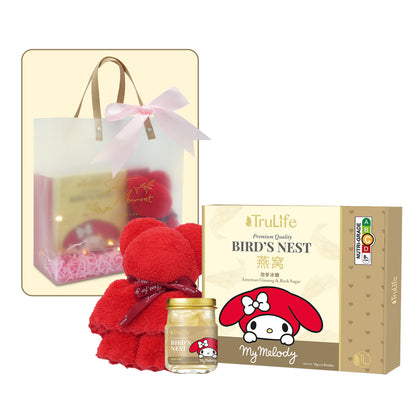 Trulife My Melody Premium Bird's Nest with American Ginseng & Rock Sugar Gift Bag + Bear Towel - 6 btl x 70g