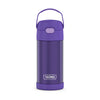 THERMOS  0.35L Stainless Steel Straw Bottle with Carry Handle - Purple