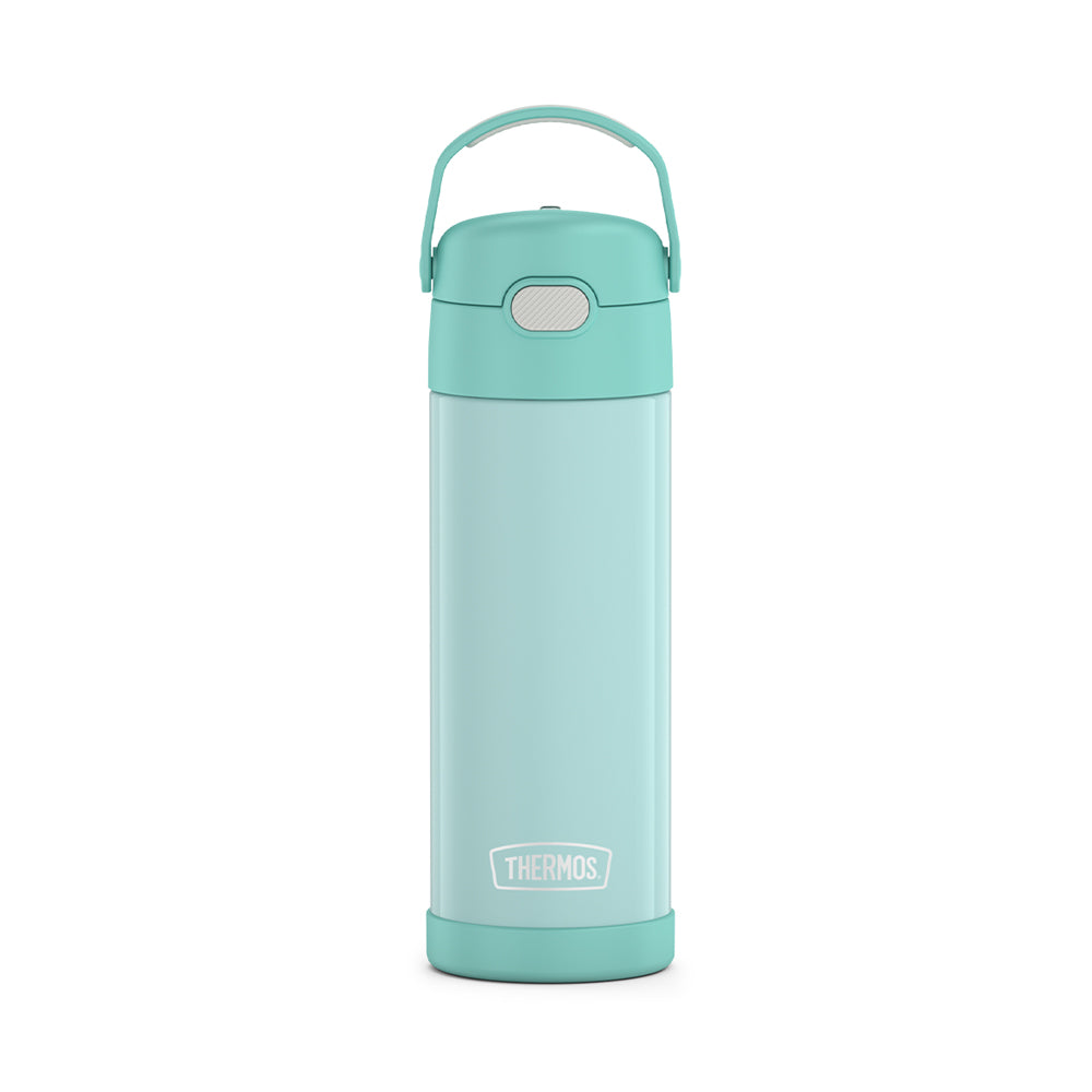 THERMOS 0.47L Stainless Steel One-Push Tumbler with Carry Handle - Mint Green