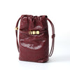 FION Leather Mobile Phone Bag - Maroon