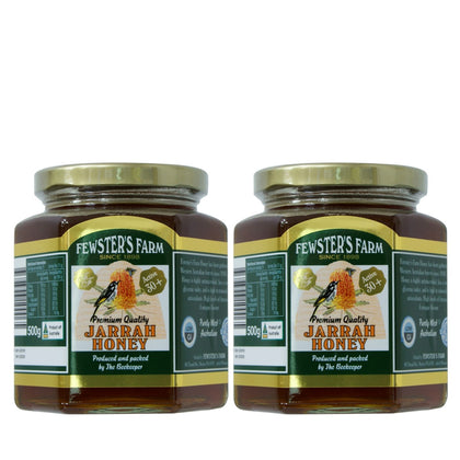 FEWSTER'S FARM Jarrah Honey TA 30+ 500g - Bundle of 2