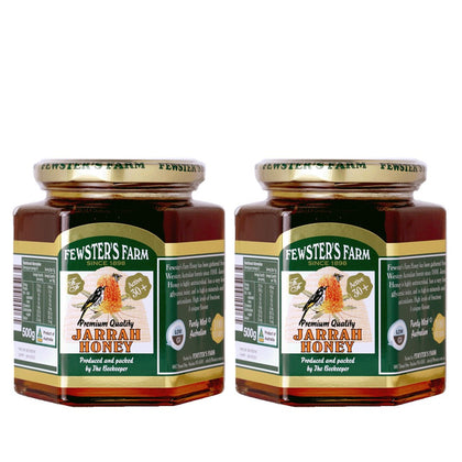 Fewster's Farm Jarrah Honey TA 30+ 500g - Bundle of 2