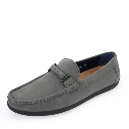 Frank Goodwill Suede Loafers - Grey