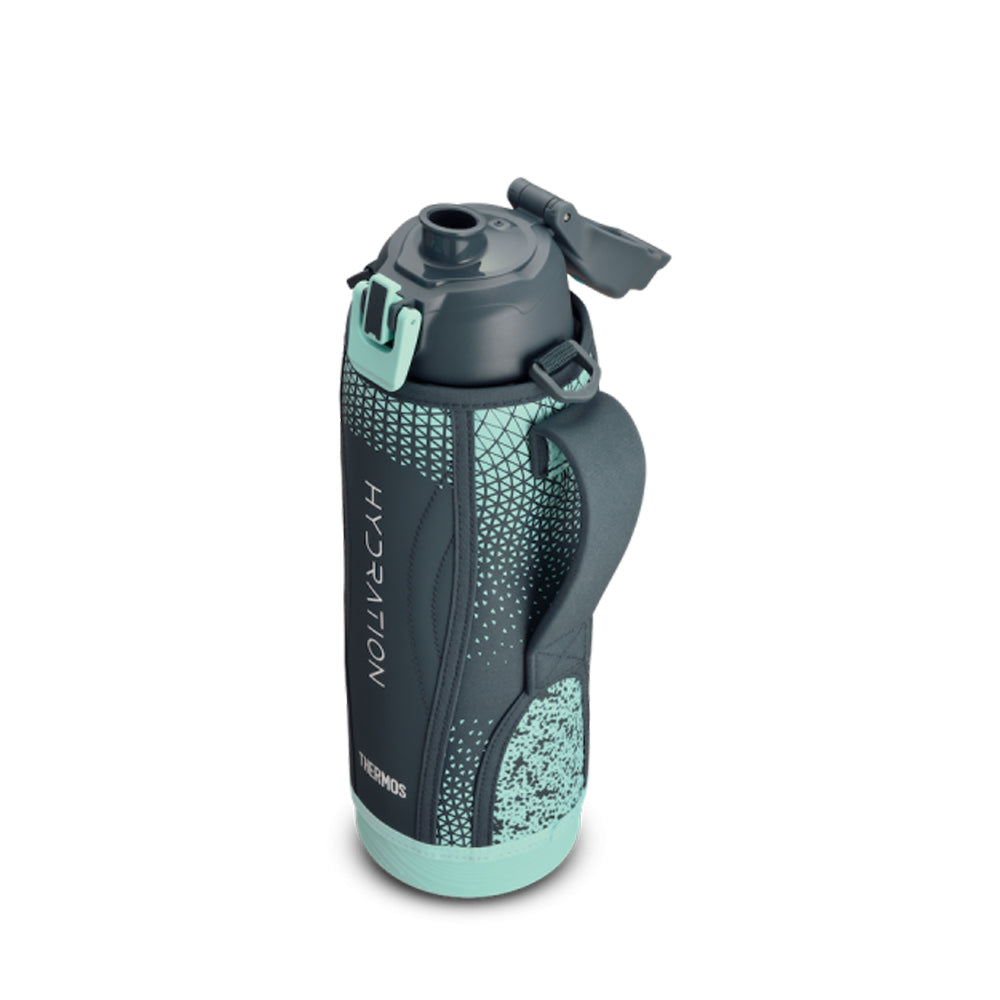 THERMOS 1.5L Stainless Steel Sport Bottle with Pouch - Navy Mint