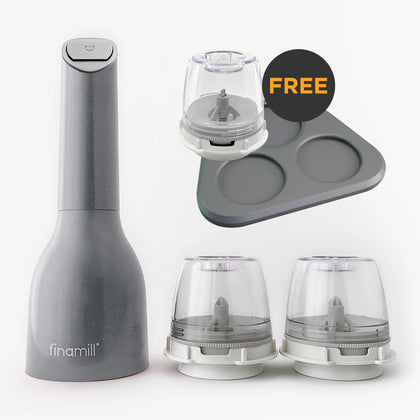 Finamill Pepper Mill & Spice Grinder Starter Kit - Stone