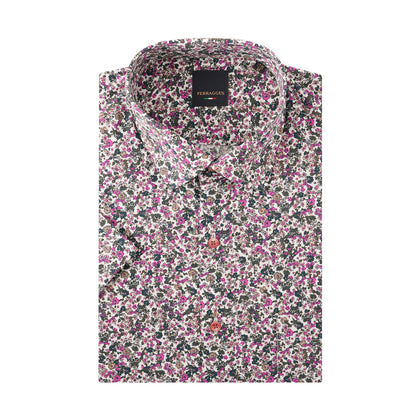 Ferraggus 100% Cotton Short-Sleeved Shirt - Col H