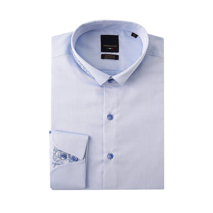Ferraggus 100% Cotton Long-Sleeved Shirt - Col-C