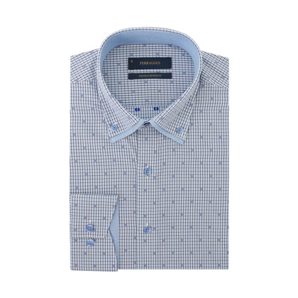 Ferraggus 100% Cotton Wrinkle Free Long-Sleeved Shirt