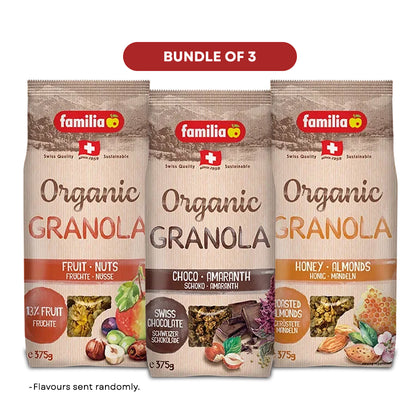 [ONLINE EXCLUSIVE Bundle of 3] familia Organic Crunchy Granola - Assorted Flavours