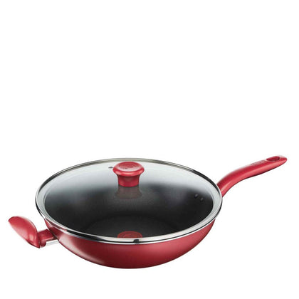 TEFAL So Chef 32cm Wok Pan with Lid