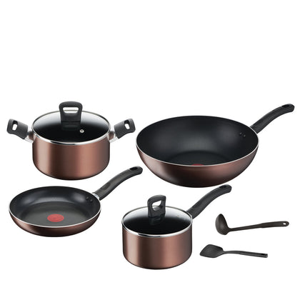 Tefal Day by Day 8pc Cookware Set (G143S8)