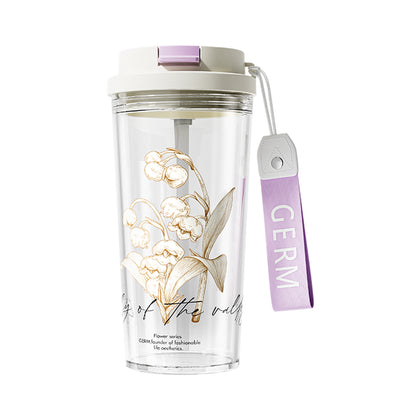 GERM Lily of The Valley Tritan Water Bottle 520ml - Lavender