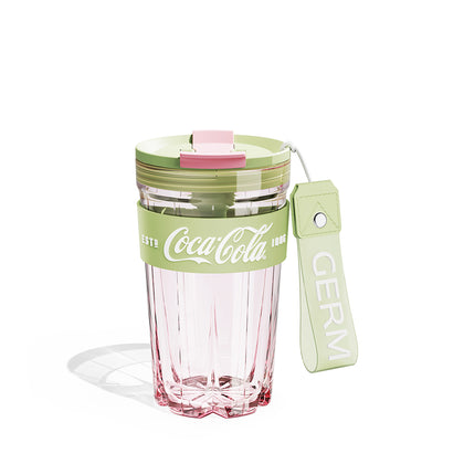 GERM x Coca Cola Tritan Pastel Travel Mug 500ml - Baby Lime Pink