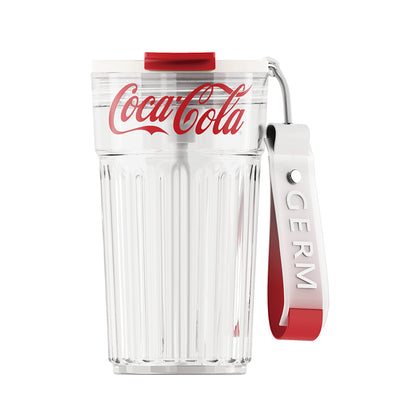 GERM x Coca Cola Tritan Travel Mug 450ml - Transparent White