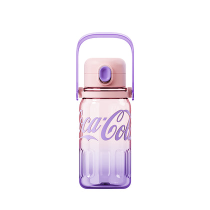 GERM x Coca Cola Sporty Tritan Water Bottle with Handle 850ml - Pink Purple Gradient