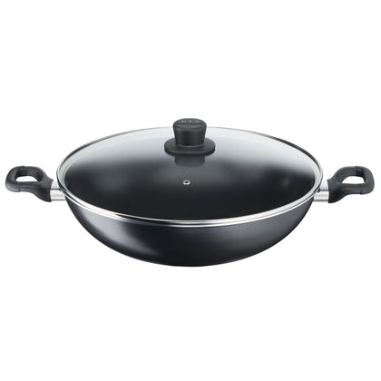 Tefal Cook & Easy 36cm Chinese Wok with Glass Lid B50392