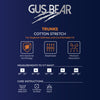 GUS BEAR Cotton Trunks (2-pc pack) - Black/Grey