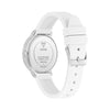 GUESS Ladies 36mm Silver Case with White Silicon Strap - White