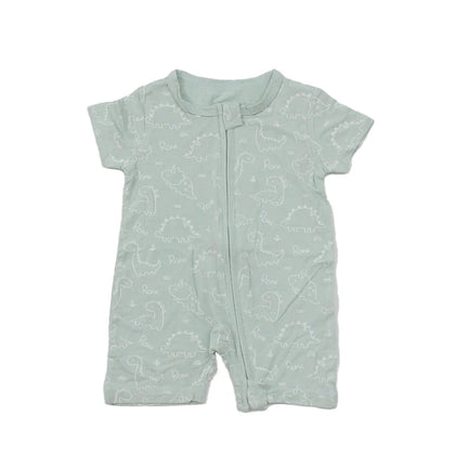 HOMIE Short Sleeve Rompers - Green Dino