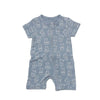 HOMIE Short Sleeve Rompers - Blue Bear