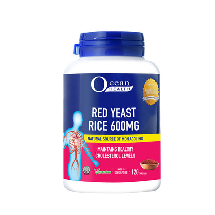 Ocean Health Red Yeast Rice 600mg 120 Capsules
