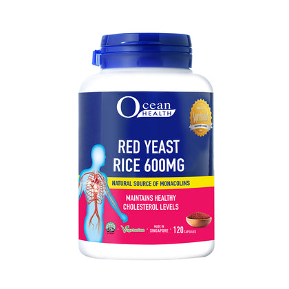 Ocean Health Red Yeast Rice 600mg 120 Capsules