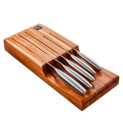 RICHARDSON SHEFFIELD Forme 5pc Knife Set with In-Drawer Block