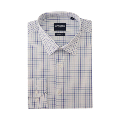 Hechter 100% Cotton Long-Sleeve Shirt - White