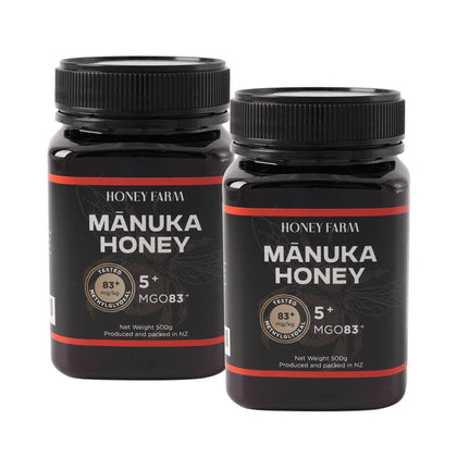 Manuka 5+ MGO 83 500g with Box - Bundle of 2