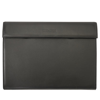 Hechter Leather Laptop Folder - Black