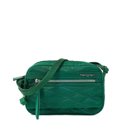 HEDGREN Lightweight Dust & Water Repellant Quilted Crossbody Bag - Green