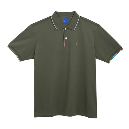 Highr 100% Cotton Short-Sleeved Polo - Green