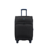 Hush Puppies 20" Double Wheel Expandable Soft-Case Spinner Luggage with Anti-Theft Zipper & TSA Lock - Black (HP69-3148)