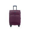 Hush Puppies 20" Double Wheel Expandable Soft-Case Spinner Luggage with Anti-Theft Zipper & TSA Lock - Purple (HP69-3148)