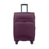 Hush Puppies 28" Double Wheel Expandable Soft-Case Spinner Luggage with Anti-Theft Zipper & TSA Lock - Purple (HP69-3148)