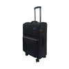 Hush Puppies HP69-3149 24" Light Weight Soft Case Spinner Luggage – Expandable, Anti-Theft Zipper – Black