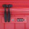 HUSH PUPPIES 20"+24" Hard Case Spinner Luggage - Red