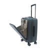 Hush Puppies HP69-4039 20" Front Opening Hard Case Spinner Luggage - Expandable, Anti-theft Zipper - Misty Green