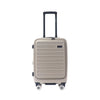 Hush Puppies HP69-4039 20" Front Opening Hard Case Spinner Luggage - Expandable, Anti-theft Zipper - Oat Milk