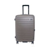 Hush Puppies HP69-4039 24" Front Opening Hard Case Spinner Luggage - Expandable, Anti-theft Zipper - Dim Grey